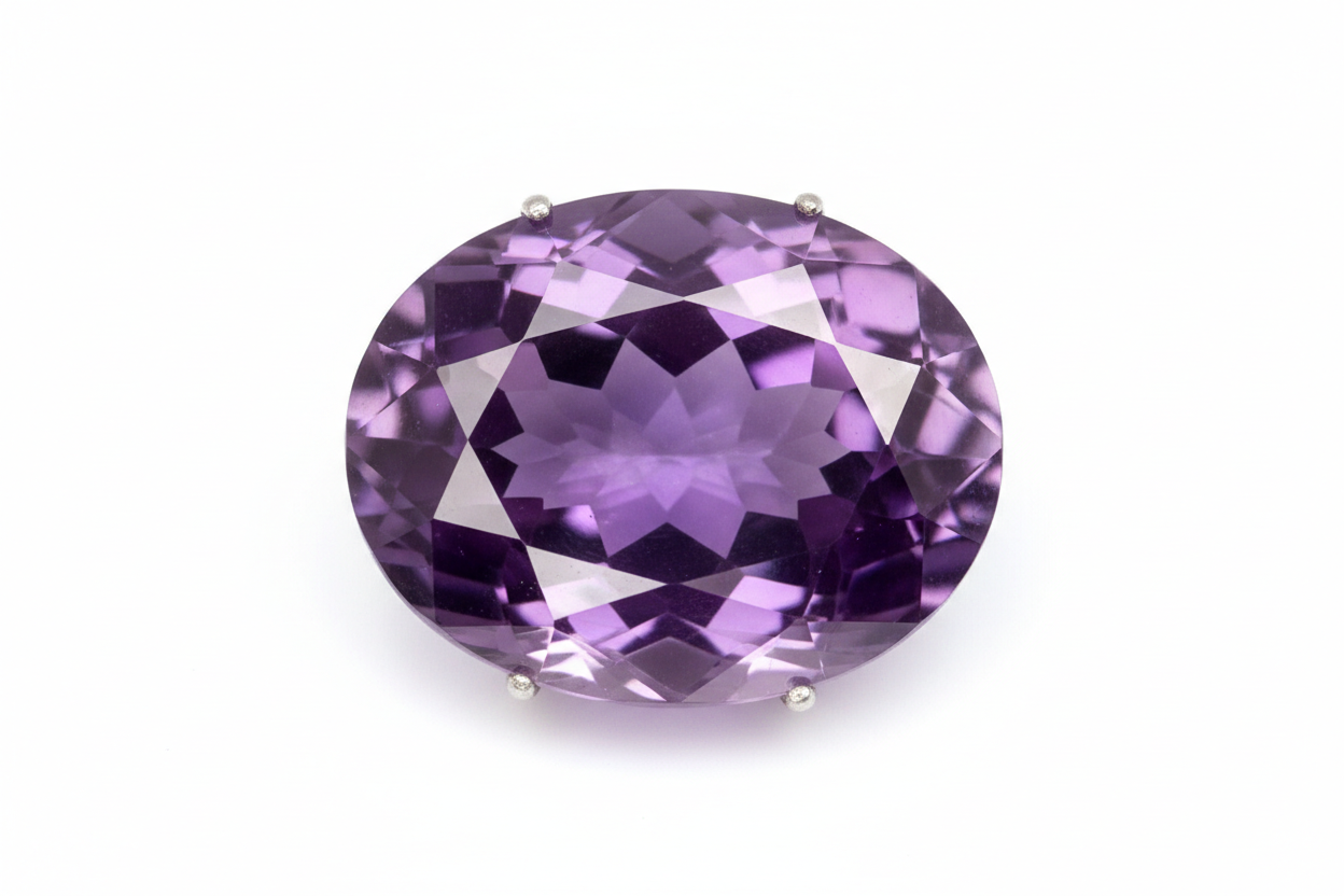 AMETHYST 16X12 MM 10.46 CARAT PURPLE