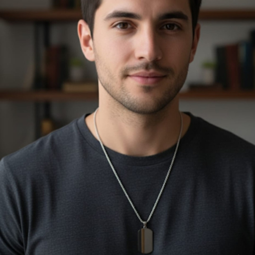 Men's Dog Tag Pendant chain