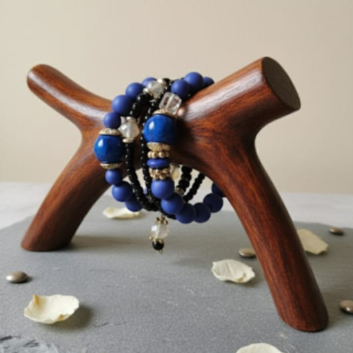 Beaded Bracelet With Blue Sea