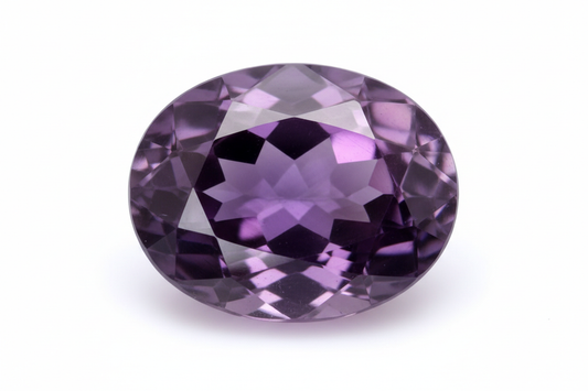 AMETHYST 11X9 MM 4.44 CARAT PURPLE
