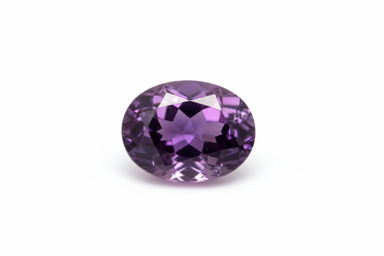 AMETHYST 14X10 MM 6.39 CARAT PURPLE