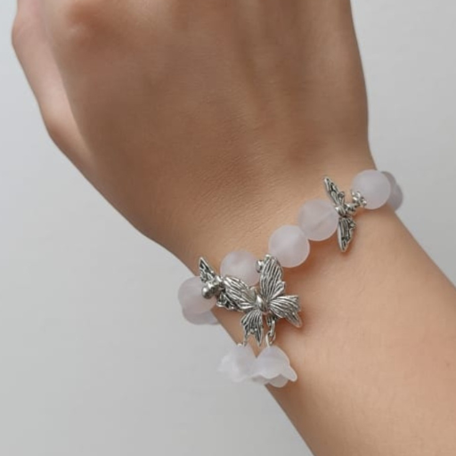Clear Quartz Beaded Bracelet