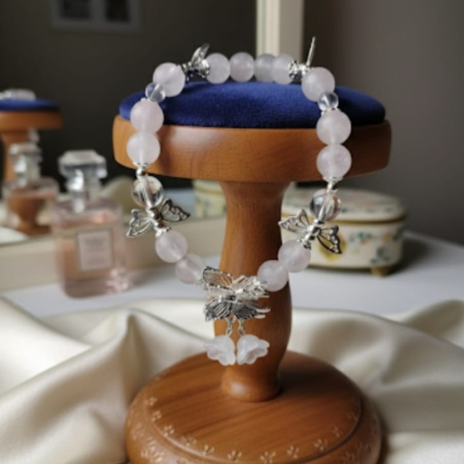 Clear Quartz Beaded Bracelet