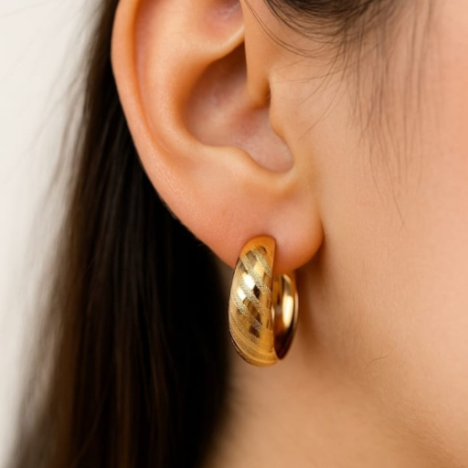 GOLDEN HOOP EARRINGS
