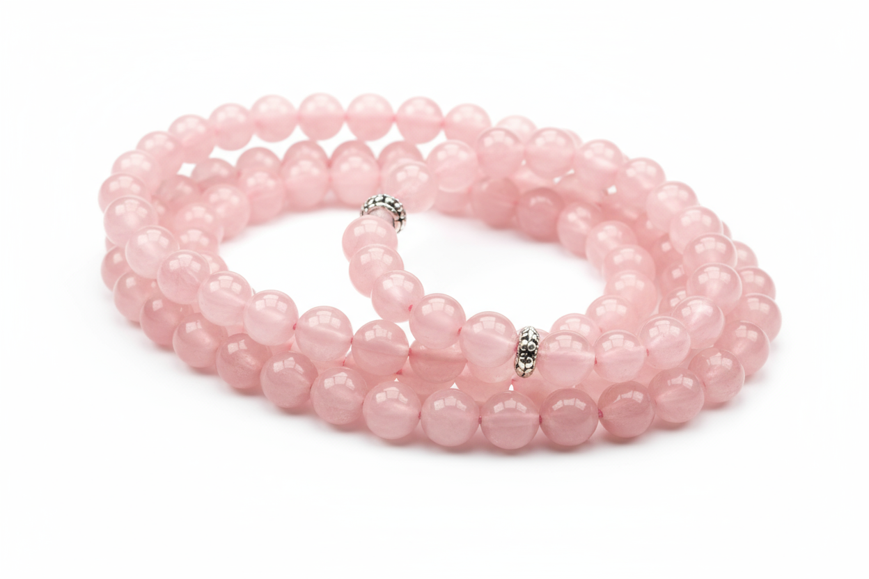 ROSE QUARTZ BRACELETS WITH ITS BUILD QUALTY DESRIBE 